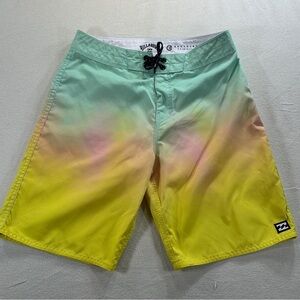 Billabong  Neon Swim Trunks Recycler Originals Sz 28